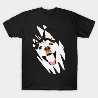 Excited Husky Dog T-Shirt